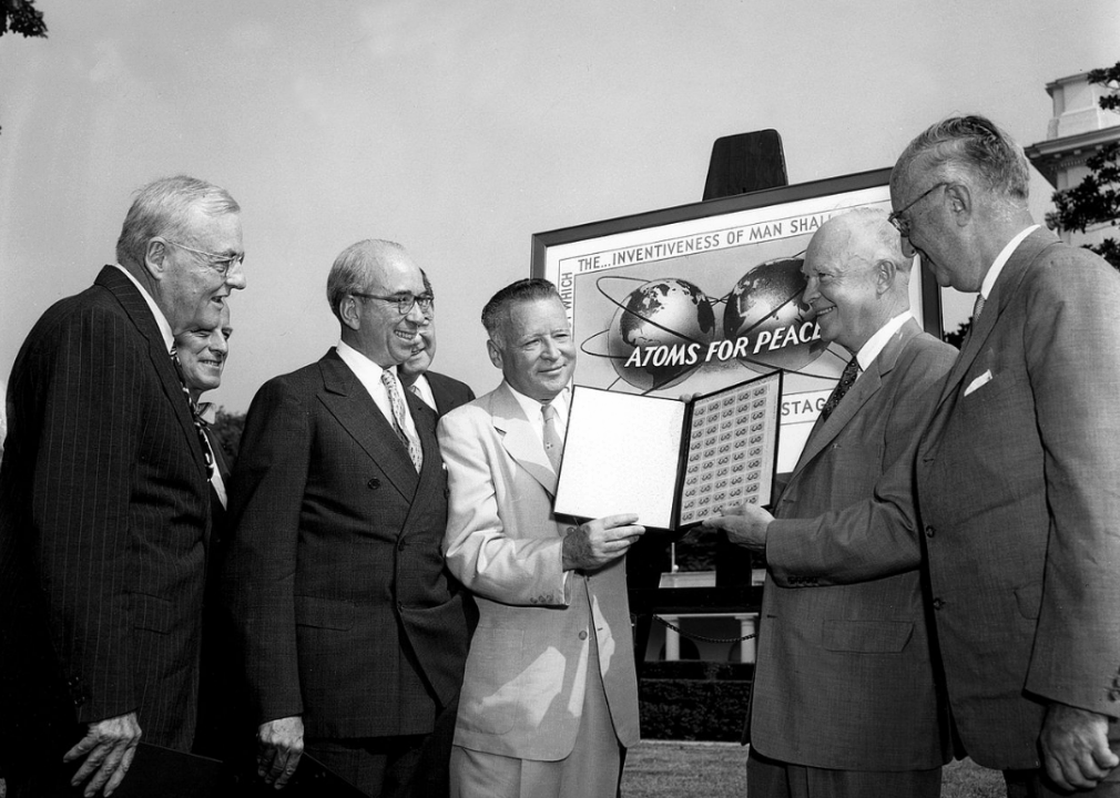 1953: Eisenhower gives his Atoms for Peace address